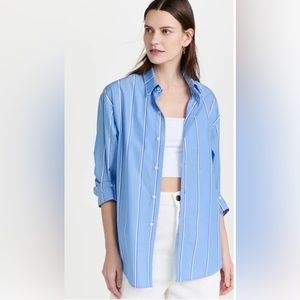 Citizens of Humanity Kayla Oversized Stripe Button-Down (XS)